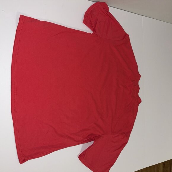 Missguided MSG Pink Coral Tee Shirt Size Small S Y2K Short Sleeve Oversized - Picture 8 of 8